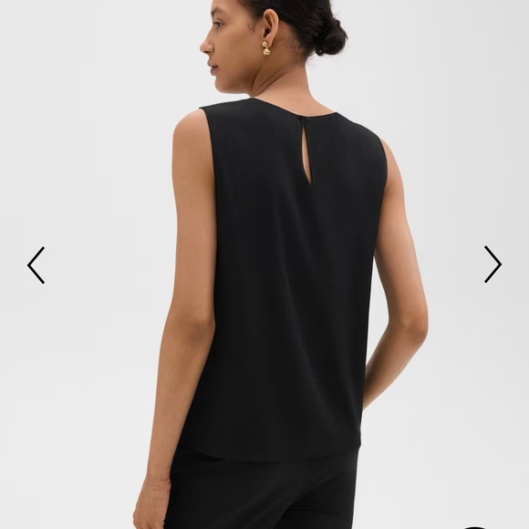 Theory Shell Top Silk Georgette XXL - Picture 2 of 5